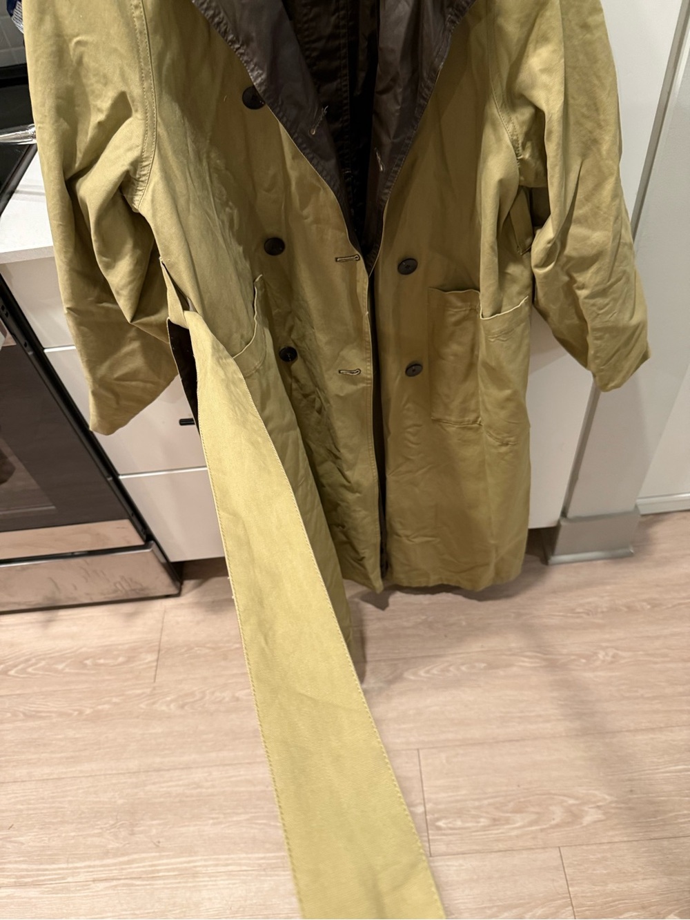 Zara oversized reversible Trench Coat - Picture 4 of 5